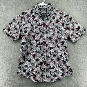 RSVLTS Miles Morales Marvel Men Shirt Short Sleeve Sz Medium Spiderman Kunuflex